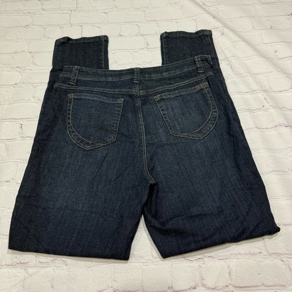 NINE WEST high waisted side zipped women’s skinny jeans denim pants size 12 EUC - Picture 4 of 12